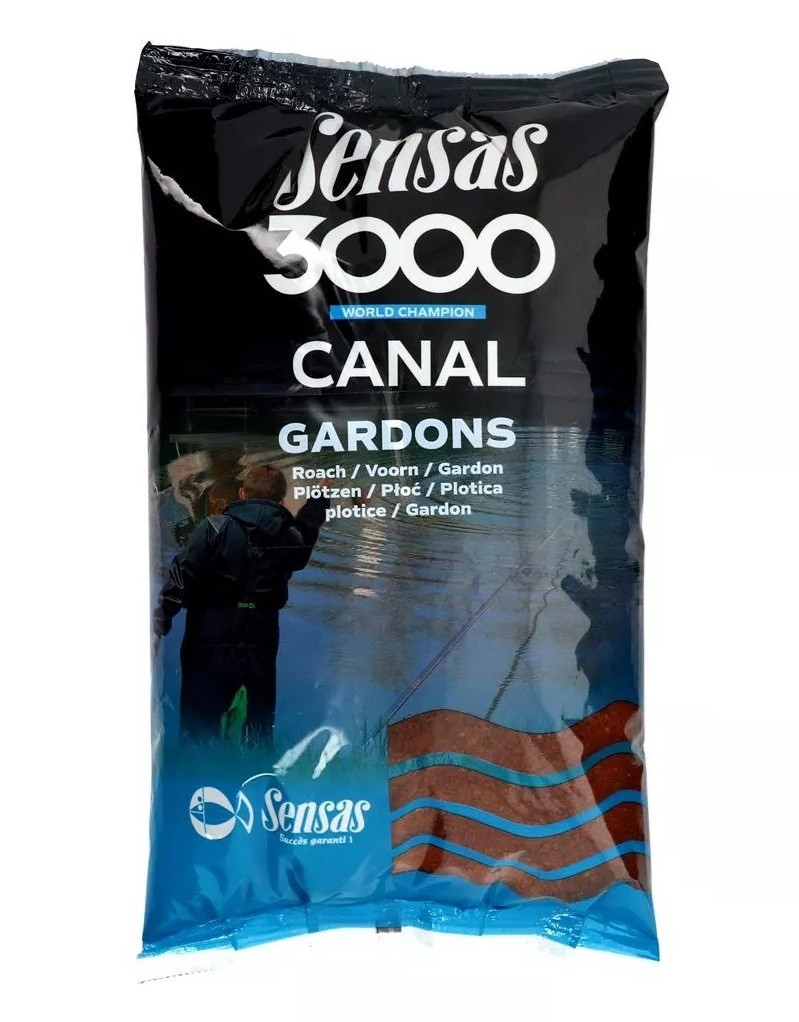 Sensas 3000 Canal Gardons 1 кг Грундфуттер для фертигмирования Ротаугенфуттера