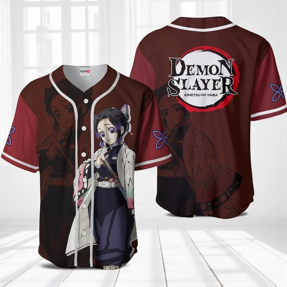 Shinobu Baseball Jersey Shirts For Anime Wibus