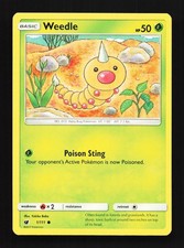 Weedle 1/111 LP Crimson Invasion English Pokemon Card TCG