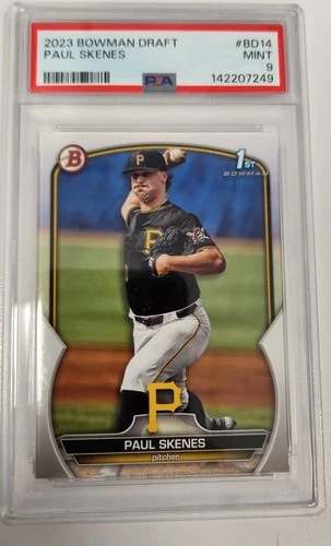 PAUL SKENES 2023 BOWMAN DRAFT 1ST BASEBALL PIRATES B PSA 9