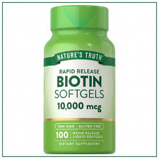 Nature's Truth Biotin 10,000mcg  Rapid 100 Count