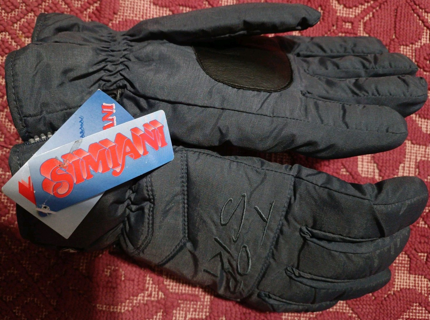 Guanti Da Sci Simiani Spacerace Vintage Anni 80/90 In TG L e M NelColore Grigio foto 3