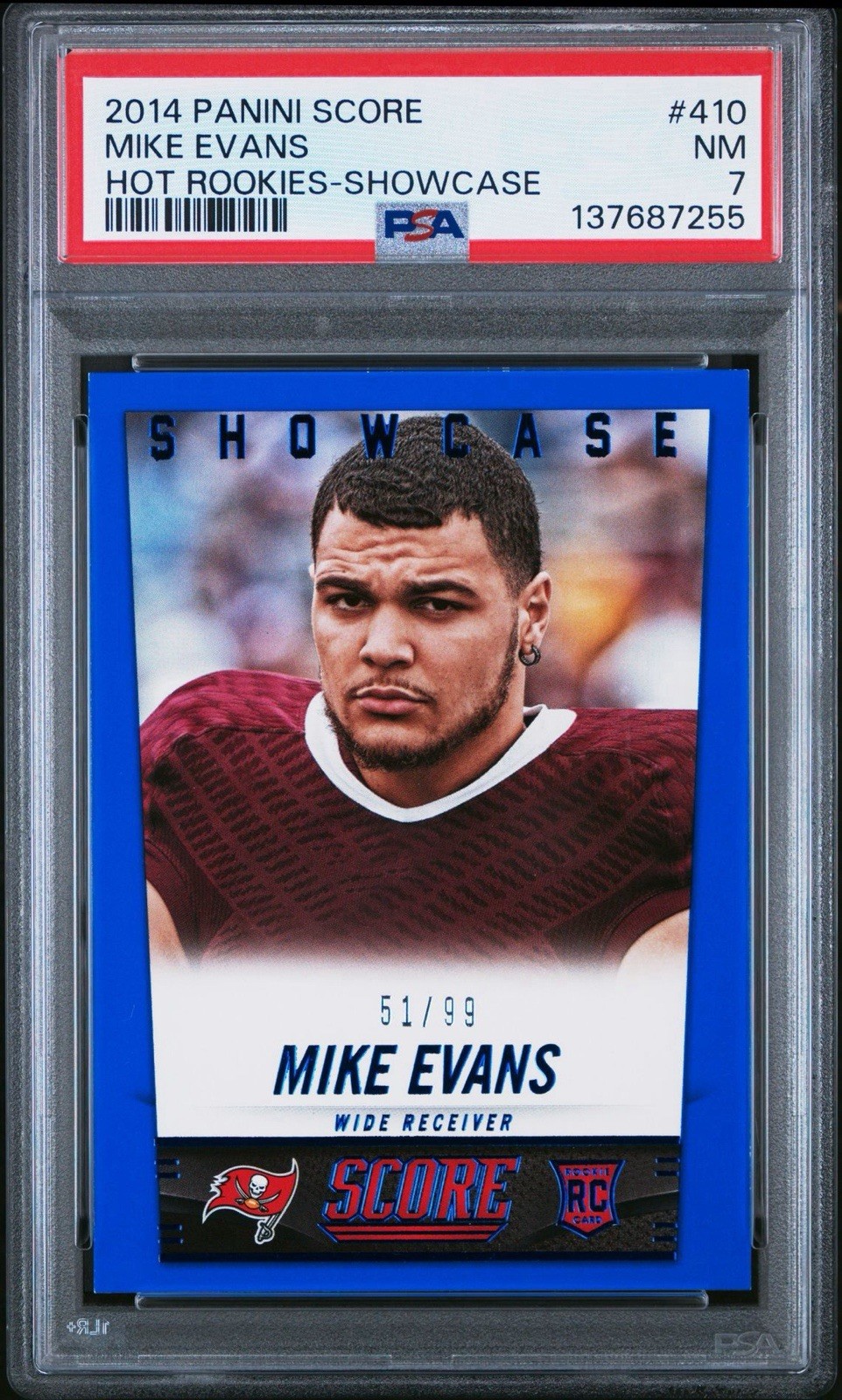Mike Evans Panini Score #410 Hot Rookies-Showcase
