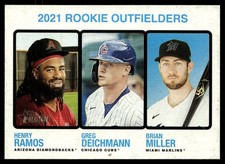 2022 Topps Heritage Henry Ramos/Brian Miller/Greg Deichmann Rookie Arizona