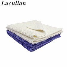 2 Colors 40x40cm Premium Microfiber Car Detailing Cloth Super Soft Dual Pile Cob