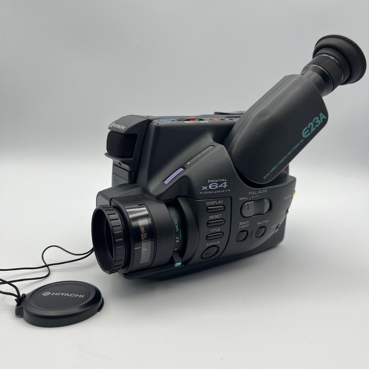 Hitachi VM-E23A 8mm Video Camera Recorder - w/Manual - PARTS OR