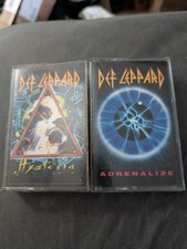 Def Leppard 2 Cassette Lot: Hysteria and Adrenalize