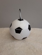 Football Shape Cup & Straw With Lid New