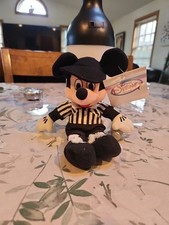NOS REFEREE MICKEY Mickey Mouse 9.5" Beanie DISNEY STORE EXCLUSIVE w/ TAG