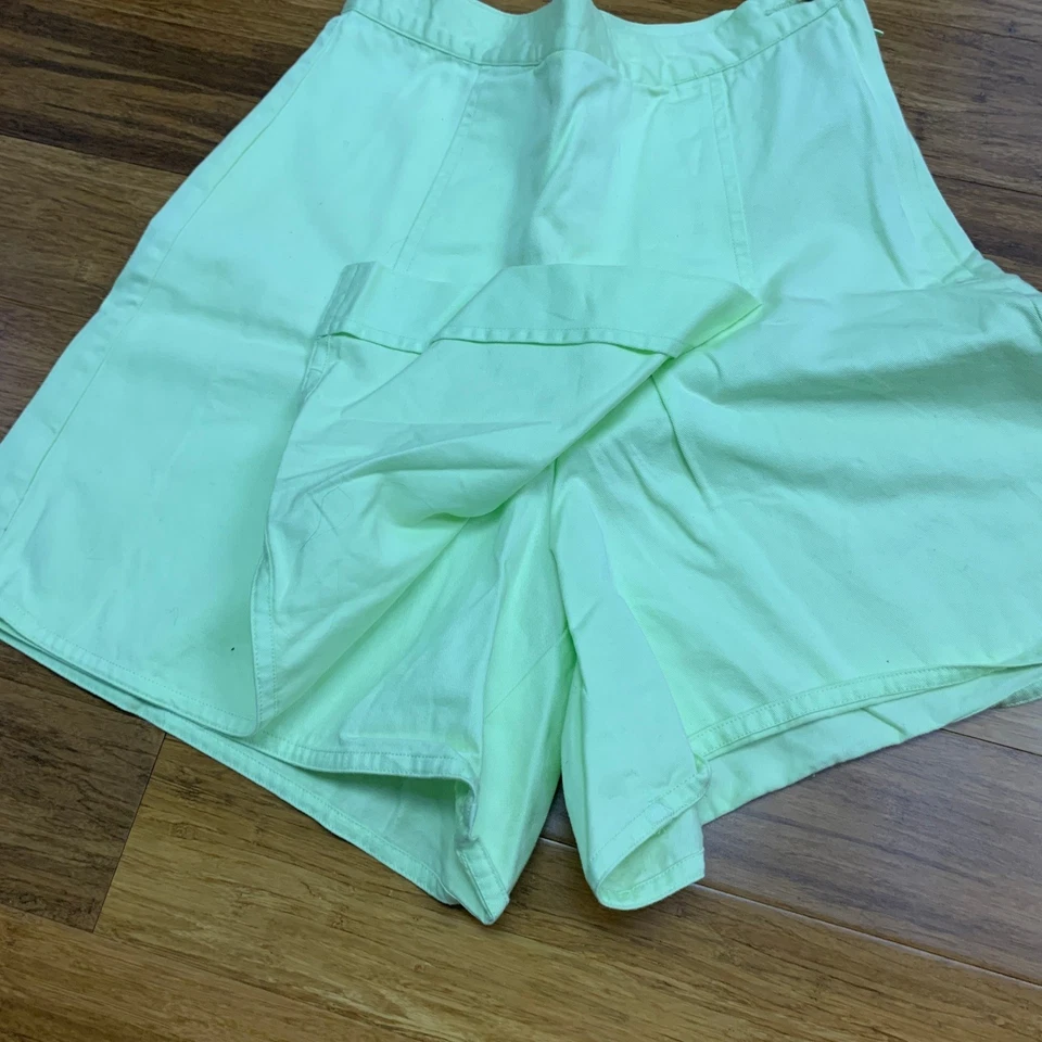 Pantalones cortos vintage Merona Skort para mujer talla 6 cintura alta informales lindos verdes tiro alto Foto 2 de 4