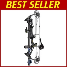Elite Archery Compound Bow Package, 18-31" Draw, 0-70 Lbs