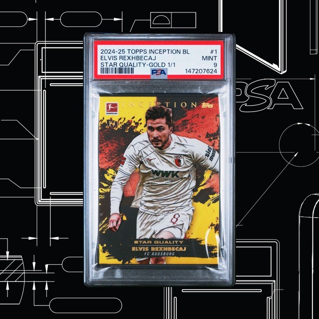 2024-25 Topps Inception - Elvis Rexhbecaj Gold 1/1 - PSA - FC Augsburg