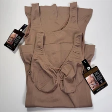 Instant Shaping Non-Wire Shaper Cami Seamless Smooth Control Beige M (LOT OF 2)