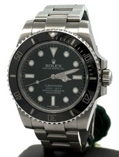 Rolex Pre-Owned Rolex Submariner Date 114060, Stainless Steel Watch 40mm, Box/Card