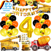 Bagger Partygeschirr Kindergeburtstag 4, Bagger Geburtstag Deko Kindergeburtstag