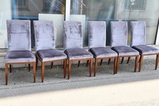 6 Stühle antik, neu bezogen, Eiche