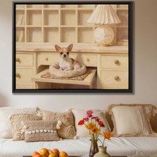 Chihuahua Dog Artwork Oil Painting Canvas Print Living Room Decor Animal Art