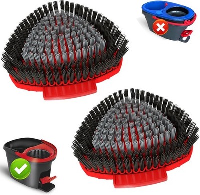 2 Pack Scrubber Mop Replace Head Compatible with O Cedar EasyWring 1 TankSpin...