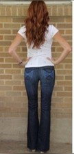 VTG Citizens of Humanity Ingrid Jeans Flare Low Waist USA Made Stretch 30/34