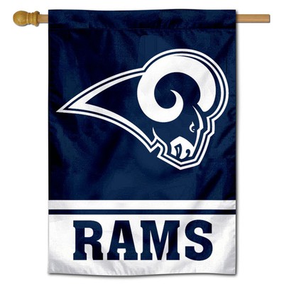 NFL Los Angeles Rams White Horns House Flag and Banner