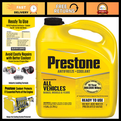 Extended Life 50/50 Antifreeze Coolant - 1 Gallon, Pack of 6, Long-lasting Prote
