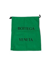 Bottega Veneta Green Dust Bag Drawstring 16  x13.5  Flannel Storage Travel Shoes