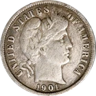 1901-P Barber Dime