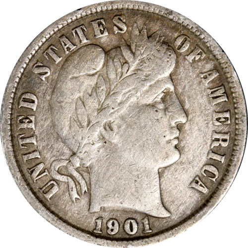 1901-P Barber Dime