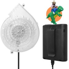 Inflatable Costume Fan Replacement, Mini Blower Dinosaur Medium, Clear