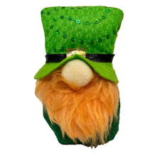 Vintage Handmade St Patricks Day Gnome Decoration Weighted 5" Tall