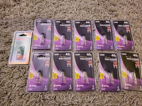 🔥(11) New Feit Electric HALOGEN 40 Watt G9 Bi-Pin G9 Clear Base Bulb Lot 💡 💡