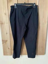 JM Collection Black Capri Pants w Rhinestones M NWOT
