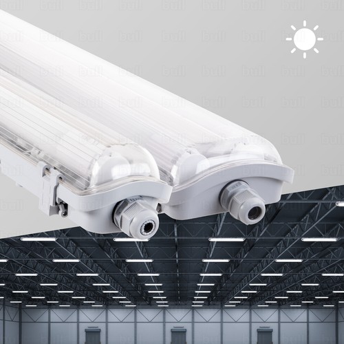 4 x luci LED per ambienti umidi luce per vasca cantina garage 60/120/150 cm incl. tubo - Foto 2 di 25
