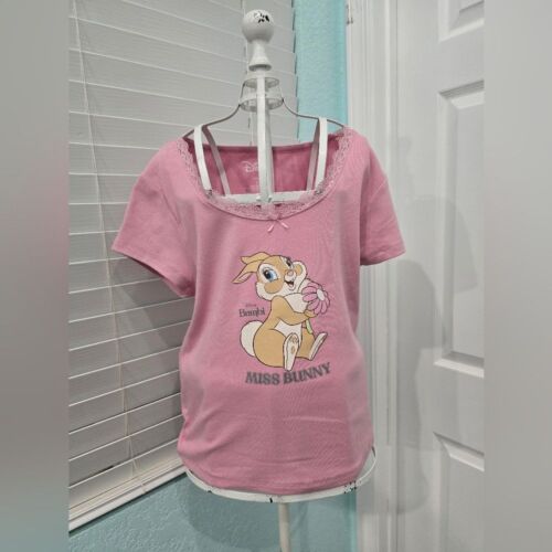 Disney Miss Bunny Bambi Pink T-Shirt - Size Large NWOT - Picture 2 of 6