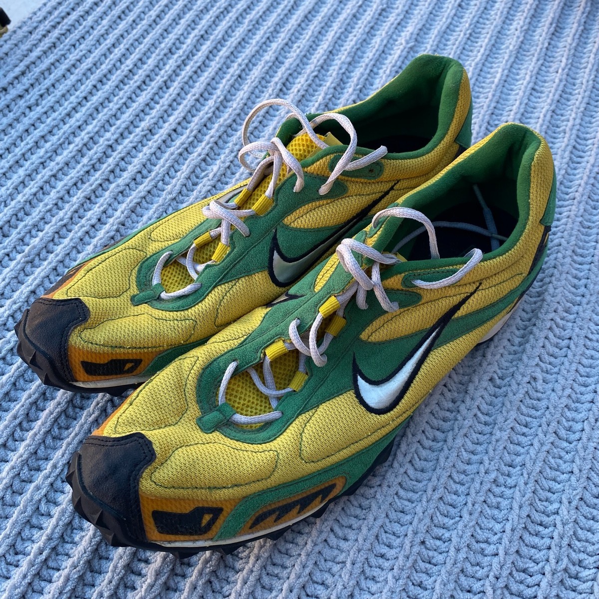 Nike Bowerman Yellow Green Track and field Spikes Men 