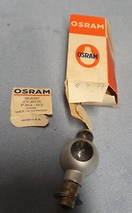 Osram P30s - 10.3 Projektorlampe, von 1977, mutmaßlich defekt, mit OVP
