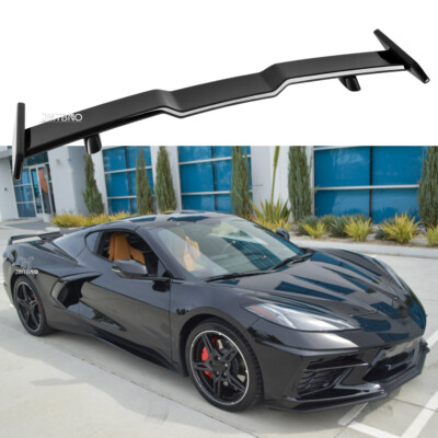57'' Glossy Black Rear Trunk Spoilers TRD Style Wing For Chevy Corvette Z06 ZR1