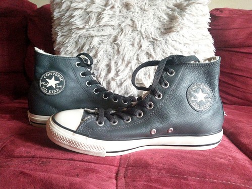 converse high top shearling