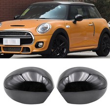 Glossy Side Wing Mirror Cover Cap Powerfolding For Mini R55 R56 R57 R58 R59 R61
