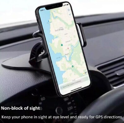 360° Universal Car Dashboard Mount - Adjustable Clamp Stand for 