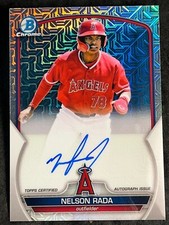 2023 Bowman Chrome MOJO REFRACTOR PROSPECT ROOKIE AUTO Nelson Rada ITEM 3