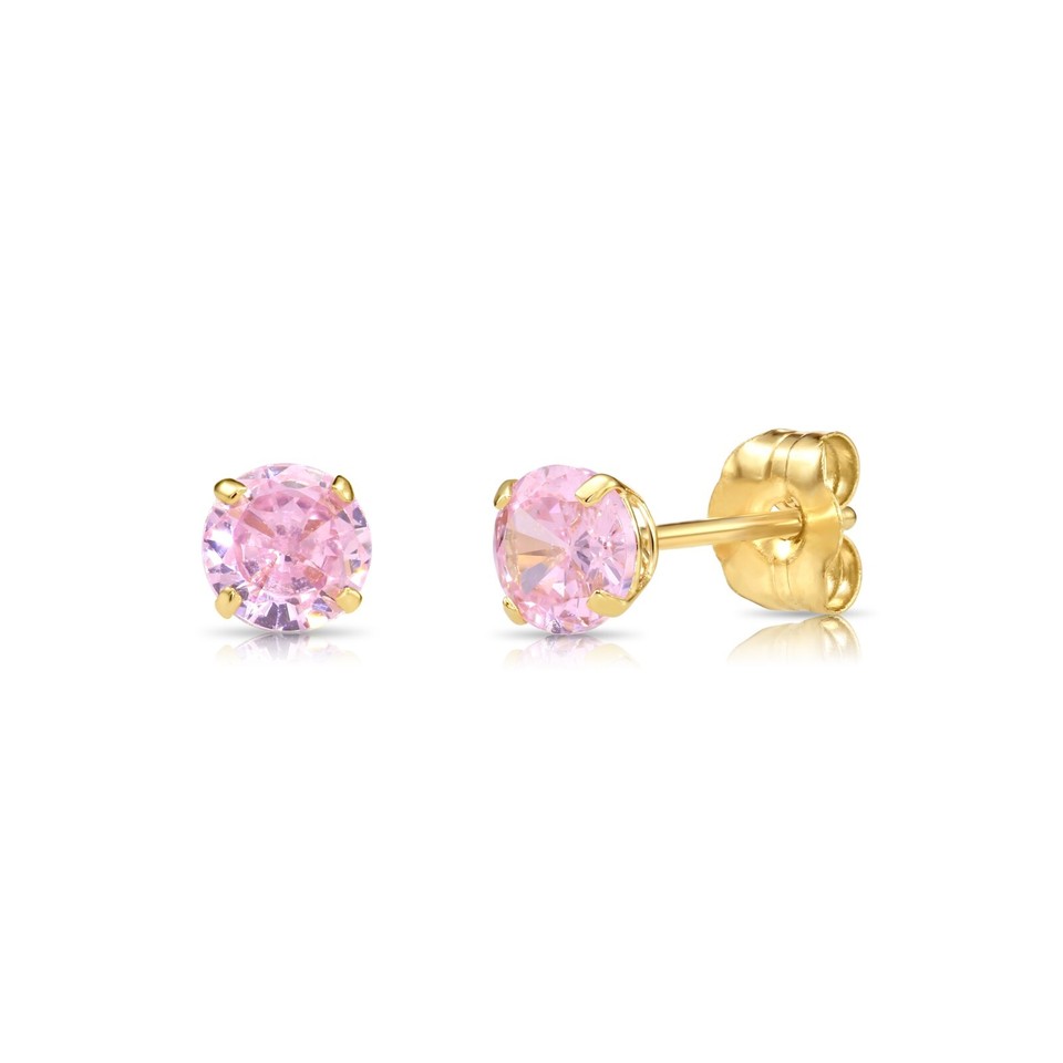 Alfred & Vincent 14k Gelbgold Ohrstecker Mit Schwarzem Synthetischem Opal – Runde Kugel Alfred & Vincent 14k Gelbgold Ohrstecker Mit Schwarzem Synthetischem Opal – Runde Kugel