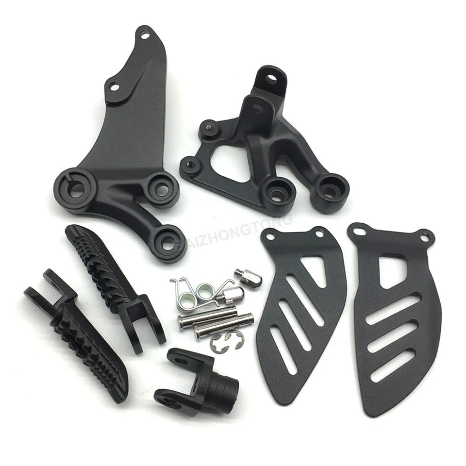 Black Driver Front Foot Peg Bracket Fit for Suzuki GSXR600 GSXR750 2006-2010 09 Foto 3 de 4