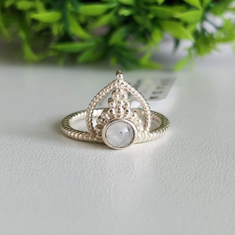 925 Sterling Silver Moonstone Ring - image 2