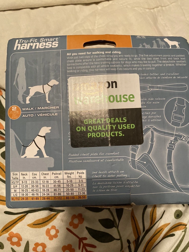 Dog Harness Large True Fit! Nib!