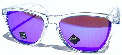 NEW Oakley Frogskins Clear Crystal YOUTH Violet PRIZM