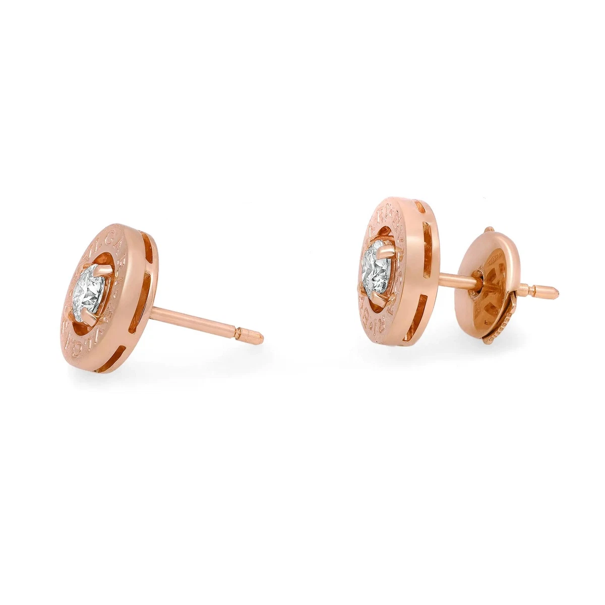 B.zero1 Earrings Rose gold,Ceramic Black | Earrings | Bulgari Official Store