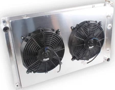 4 Row Radiator Shroud Fan For 1973-87 Chevy C10 C20 C30 K10/30 K20 GMC 7.4L 454