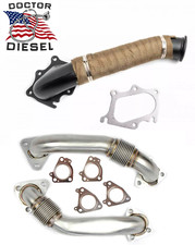 3 Turbo Pipe W High Flow Up Pipes For 01-04 Chevy Gmc 6.6l Lb7 Duramax Diesel