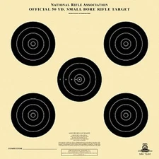TQ-3/5 [A-12] Official NRA 50 Yard Smallbore Rifle Target, 14" x 14"  (Qty.30)